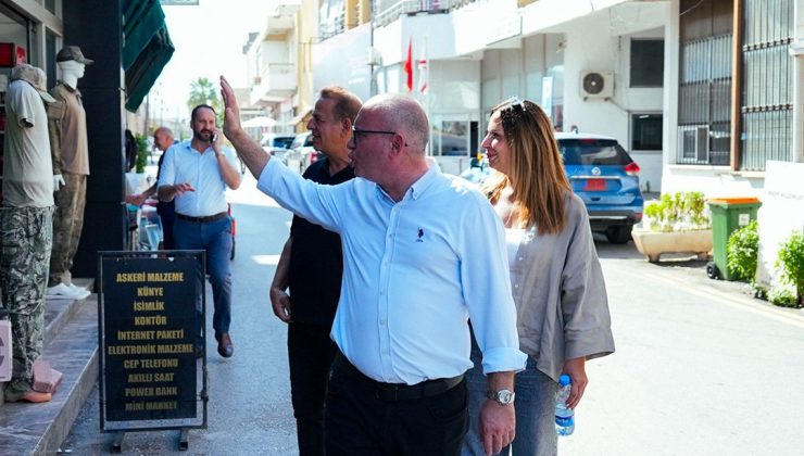 CTP Güzelyurt Belediye Başkan adayı Kansoy bazı daireleri ziyaret etti