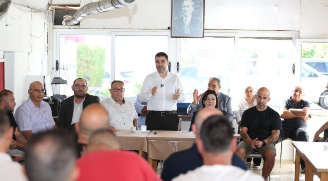 Aktunç Lefkoşa’da bazı spor kulüplerini ziyaret etti