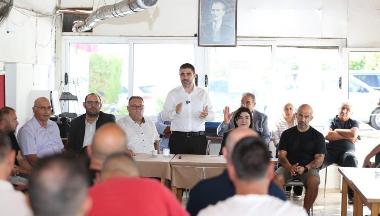 Aktunç Lefkoşa’da bazı spor kulüplerini ziyaret etti