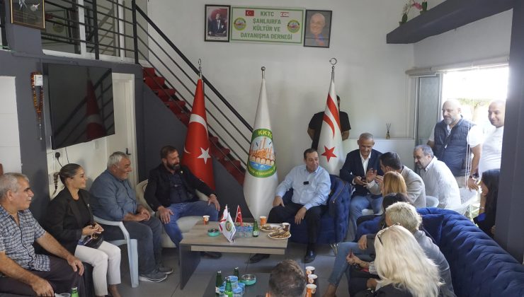 Tam Parti Genel Başkanı Denktaş, Şanlıurfa ve Hatay Dayanışma Dernekleri’ni ziyaret etti
