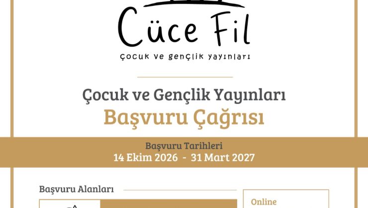Cumhurbaşkanlığı Cüce Fil Çocuk ve Gençlik Yayınları kitap başvuruları başladı