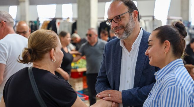 Sadıkoğlu İskele Pazar Yeri’ni ziyaret etti