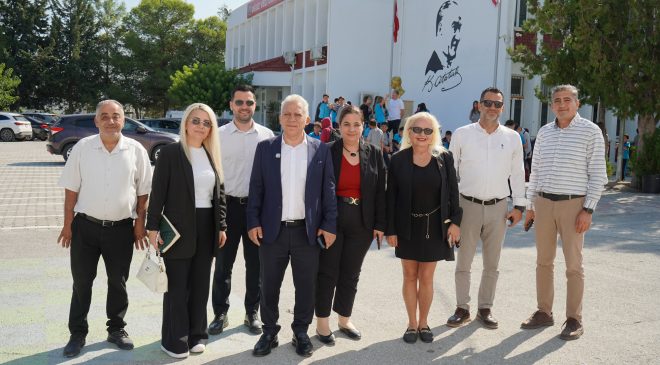 Paşaoğlu, Girne Dr. Akçiçek Hastanesi’ni ve Oğuz Veli Ortaokulu’nu ziyaret etti