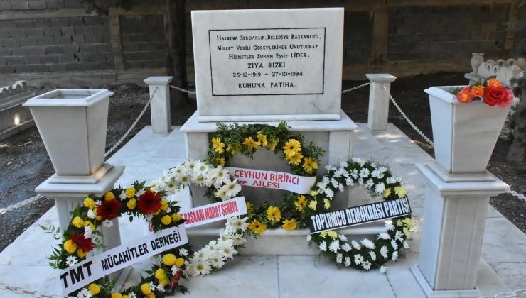 Eski milletvekili, belediye başkanı Ziya Rızkı 32. ölüm yıl dönümünde anıldı