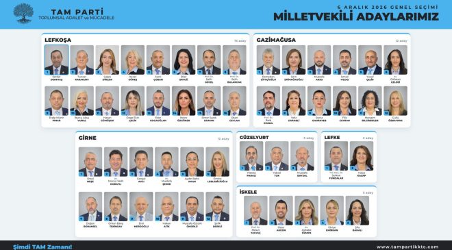 TAM Parti 50 milletvekili adayını açıkladı