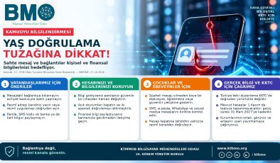 Bilgisayar Mühendisleri Odası’ndan yaş doğrulama mesajlarıyla ilgili uyarı
