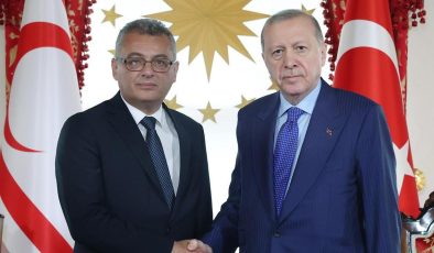 Cumhurbaşkanı Erhürman, TC Cumhurbaşkanı Erdoğan’la görüştü
