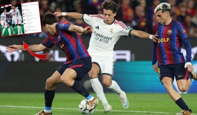 El Clasico sonrası Arda Güler’e beğeni yağmuru: Real Madrid’e cevabı olay oldu