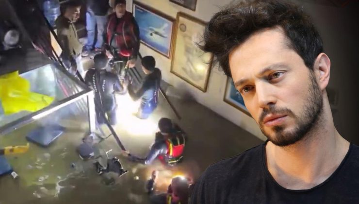 Sarıyer’de stüdyoda mahsur kalan Murat Boz, botla kurtarıldı